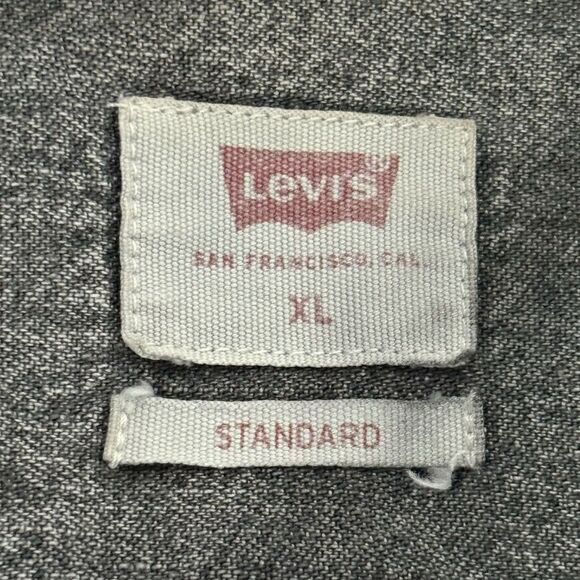 Levi’s Standard Shirt Mens XL Charcoal, Gray Denim-Look Core Workwear. - Picture 4 of 10